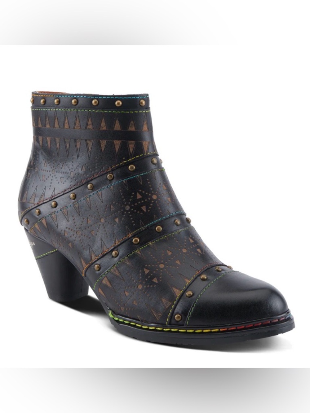 L'ARTISTE NIOBE BOOTS size 11 in black leather.